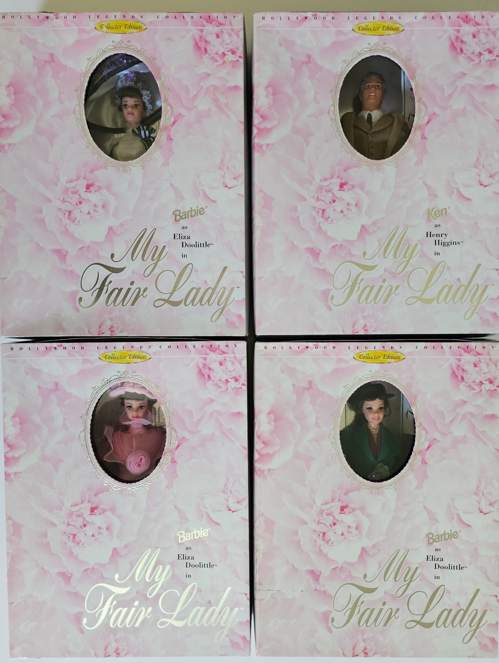 My Fair Lady - Hollywood Legends Collection Barbie Set of 4 New In Box 1995